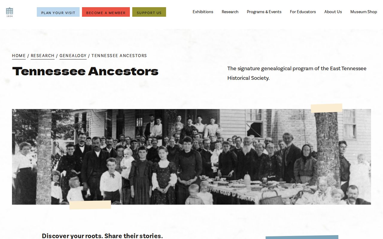 Farragut past residents genealogy research at East Tennessee Historical Society
